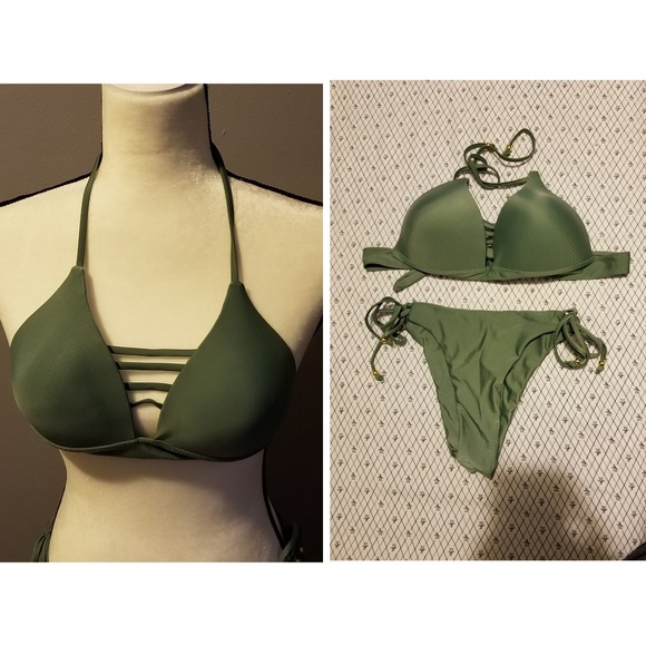 ✔final price✔Sexy olive green bikini - Picture 3 of 3